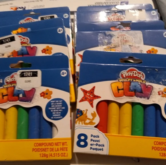 Play-Doh, Sculp'N Mold, 8 pack primary colors clay New unopened packages - Picture 3 of 8